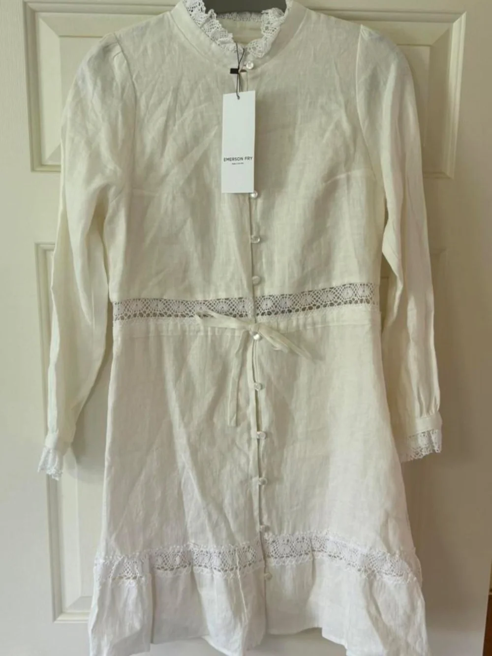 Emerson fry frances mini dress Linen $298 retail